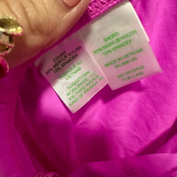 Lilly Pulitzer Weekend High-Rise Shorts Women's XS Shorts Pink Isle Luxletic - Picture 4 of 4
